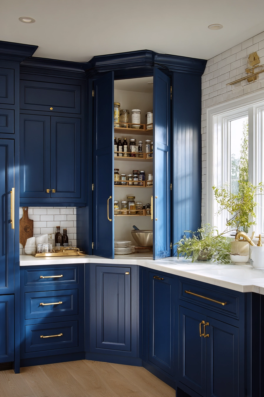 Corner kitchen cabinet ideas 37