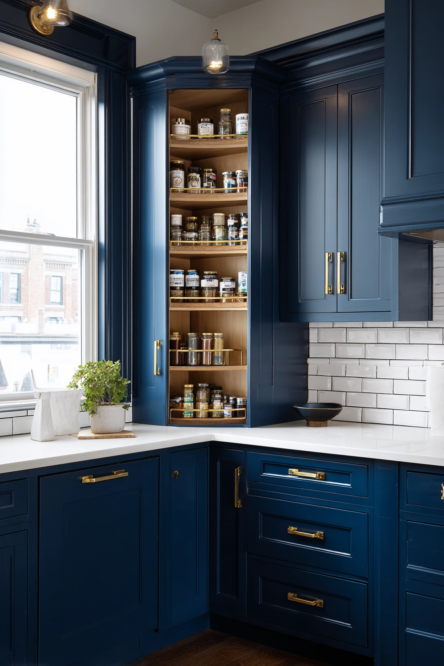 Corner kitchen cabinet ideas 38