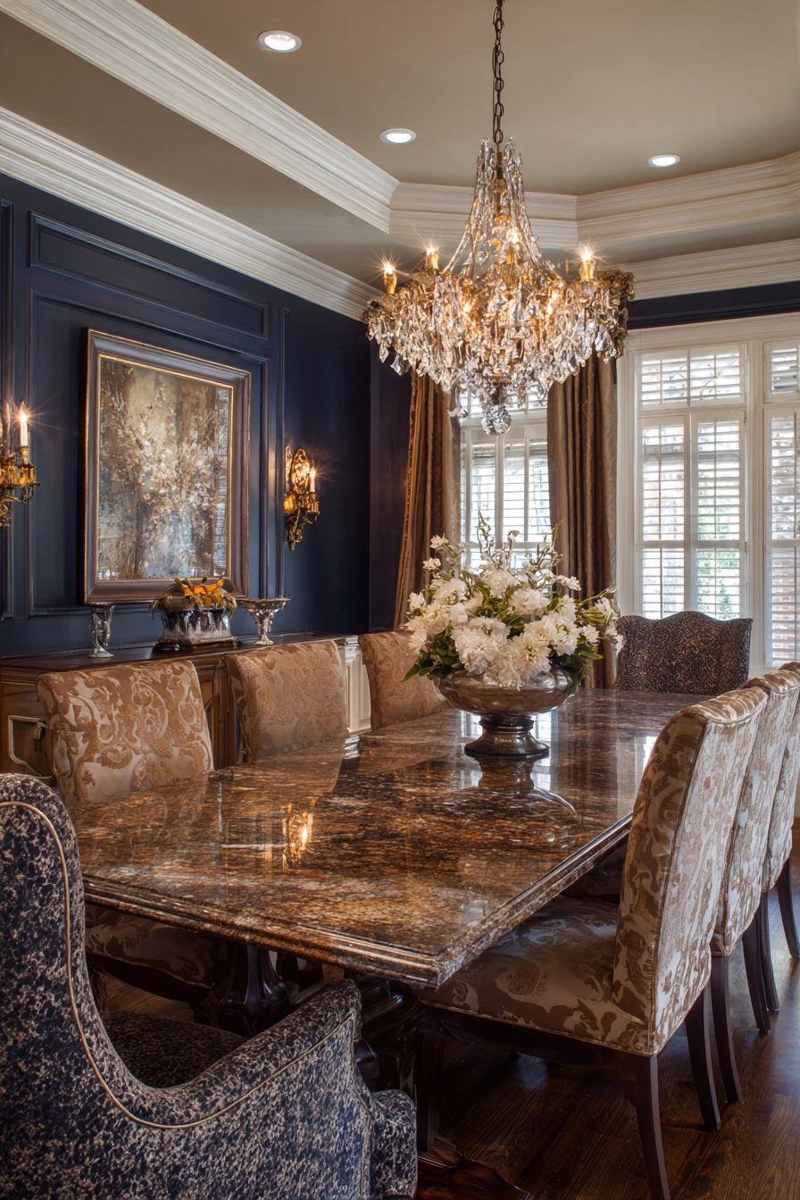 Granite dining table 19