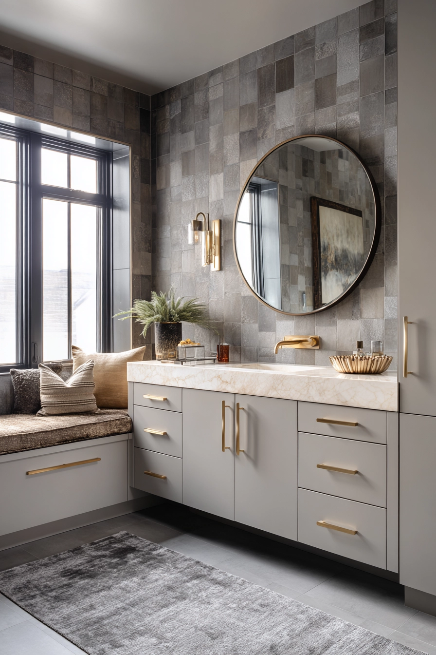 Grey bathrooms designs 29