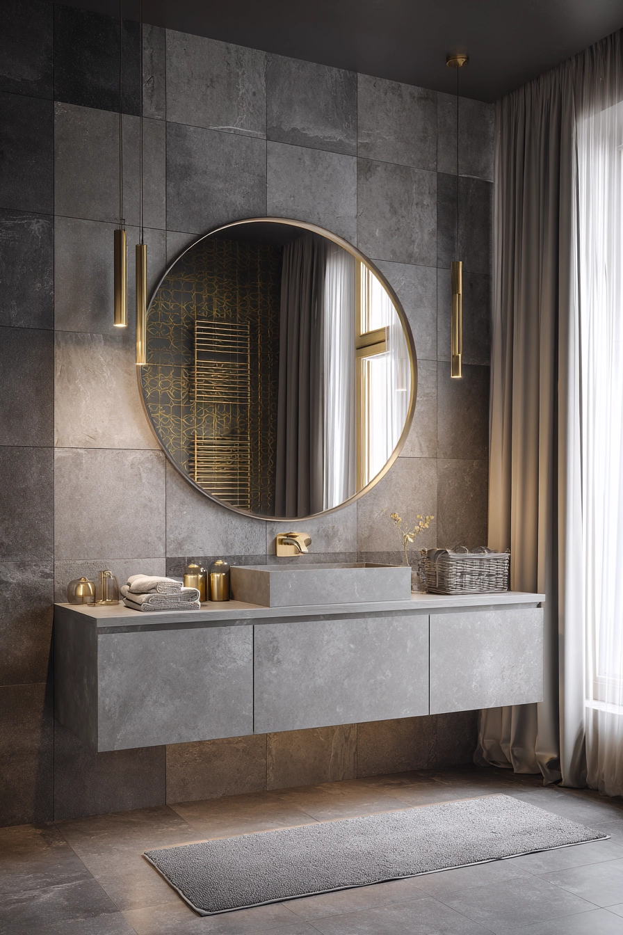 Grey bathrooms designs 30