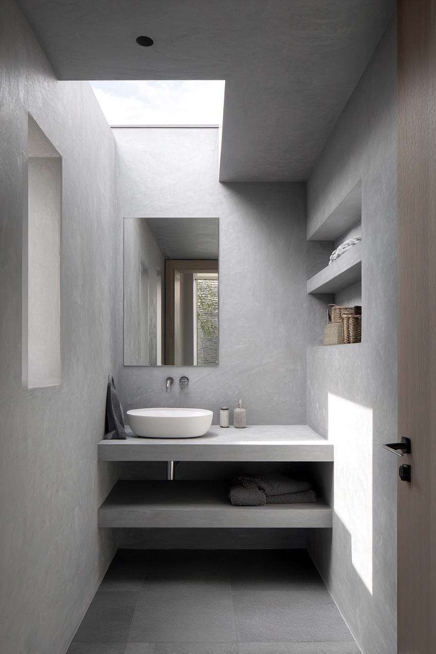Grey bathrooms designs 38