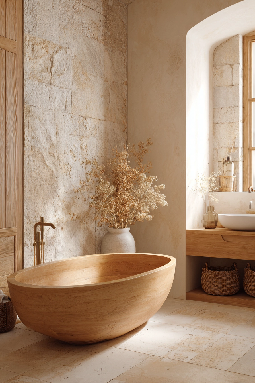 Japandi style bathroom 3