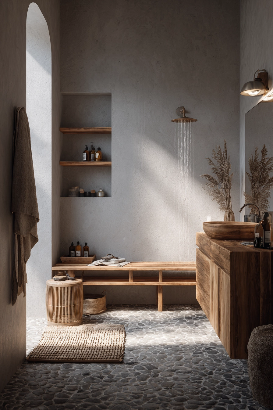 Japandi style bathroom 5
