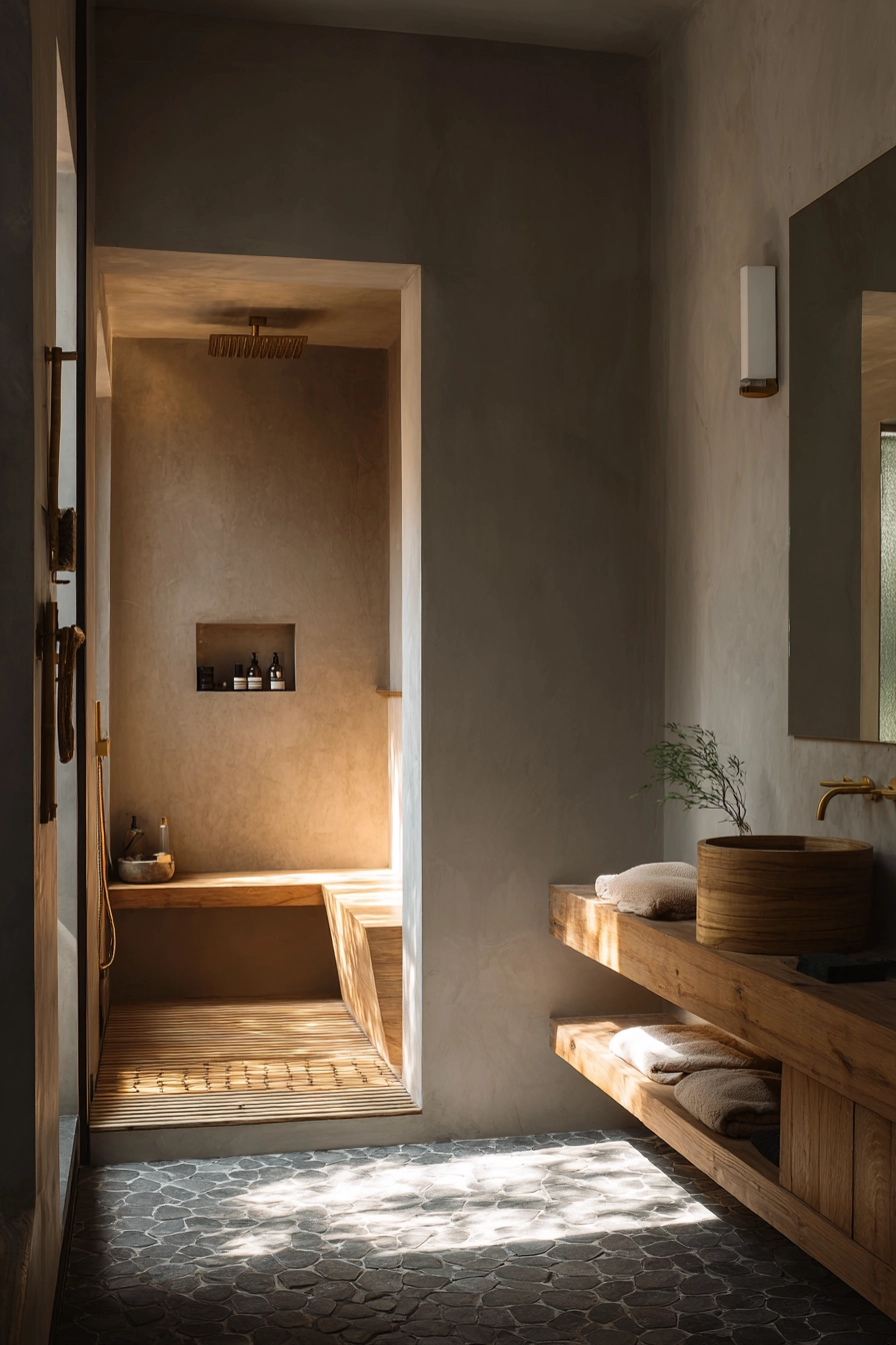 Japandi style bathroom 6