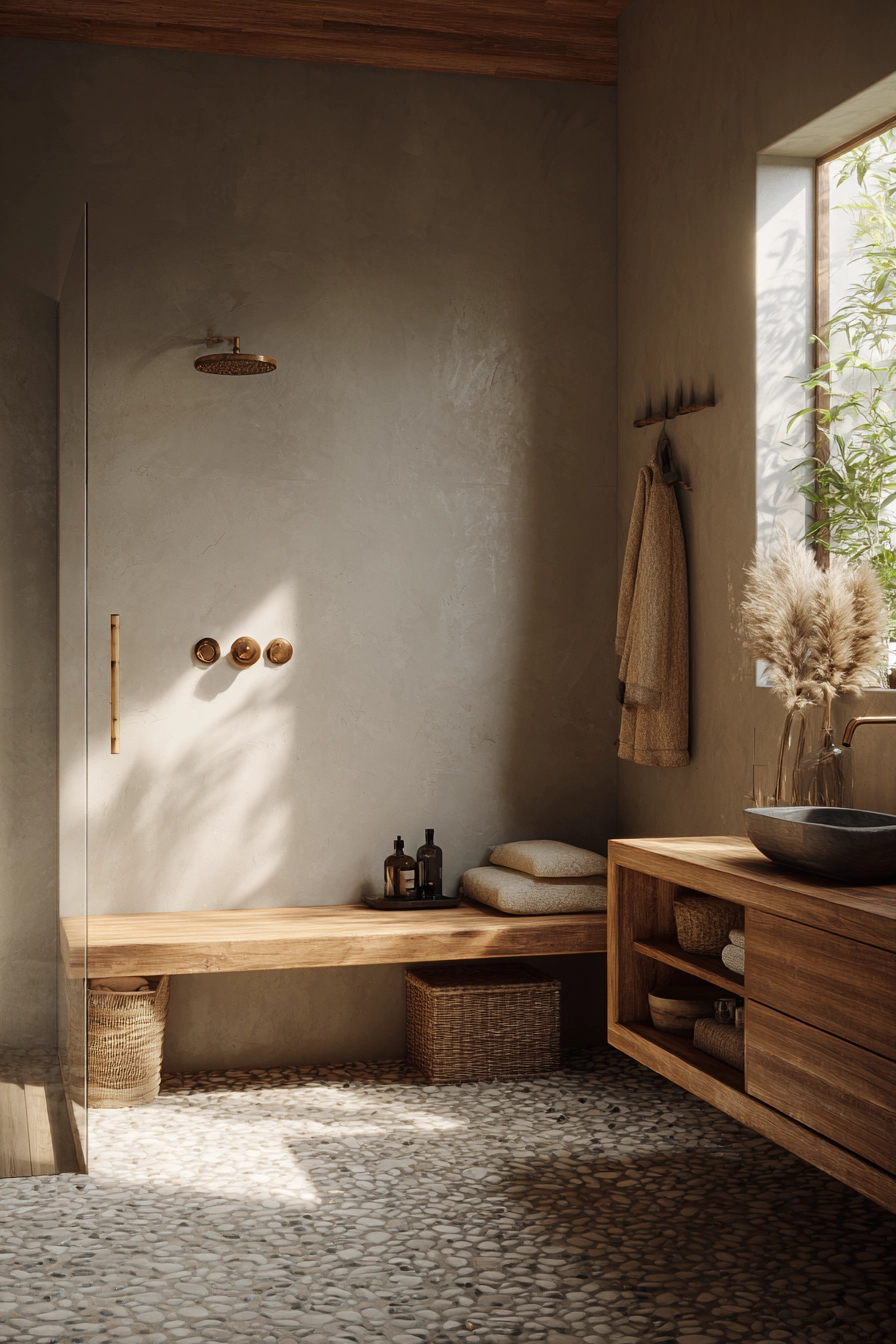 Japandi style bathroom 7