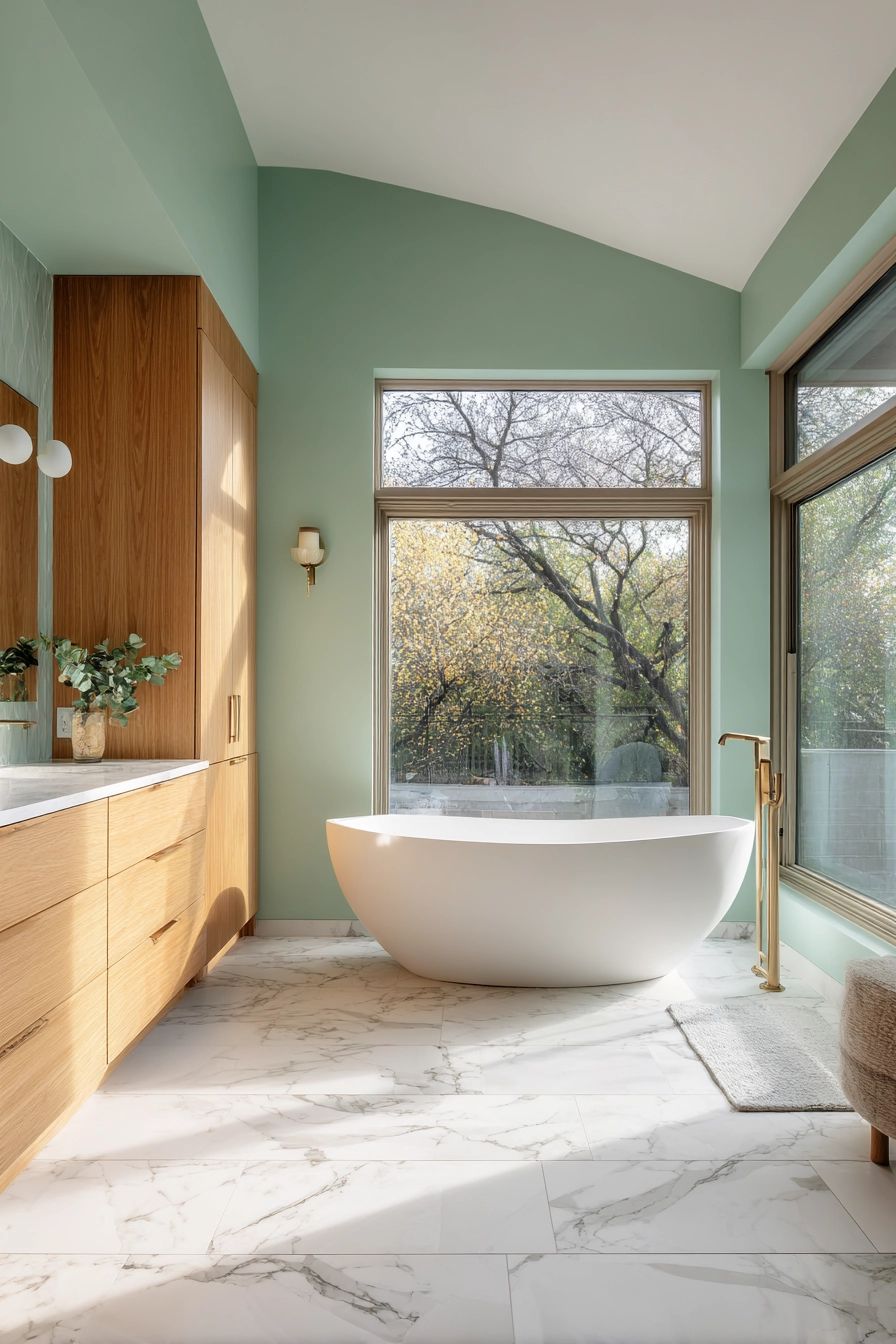 Light green bathroom 1