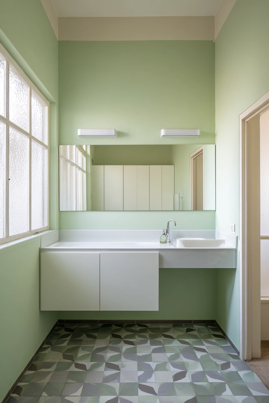 Light green bathroom 14