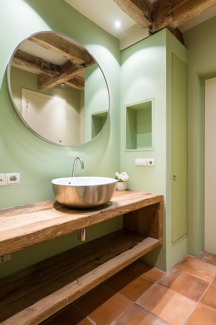 Light green bathroom 19