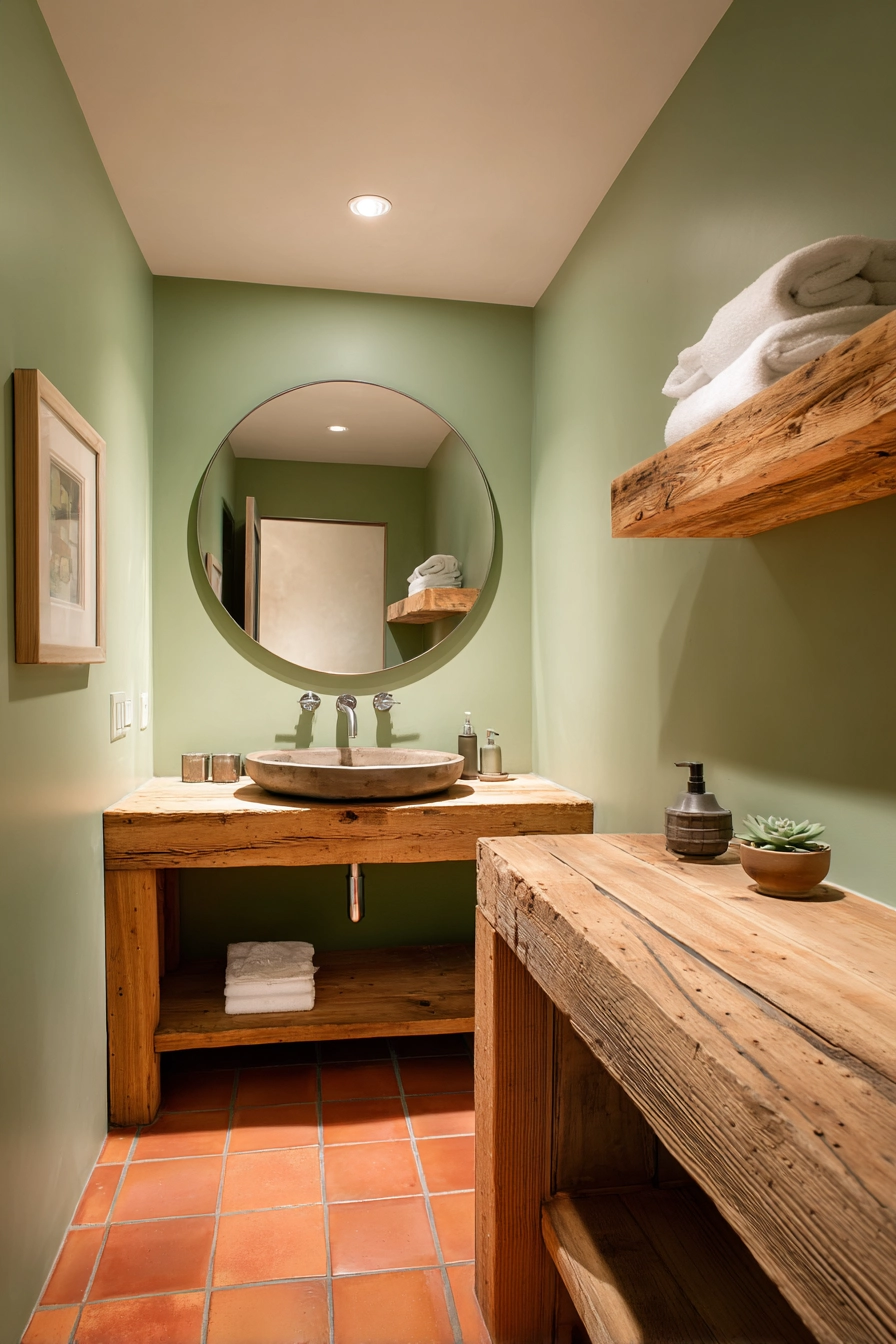 Light green bathroom 20