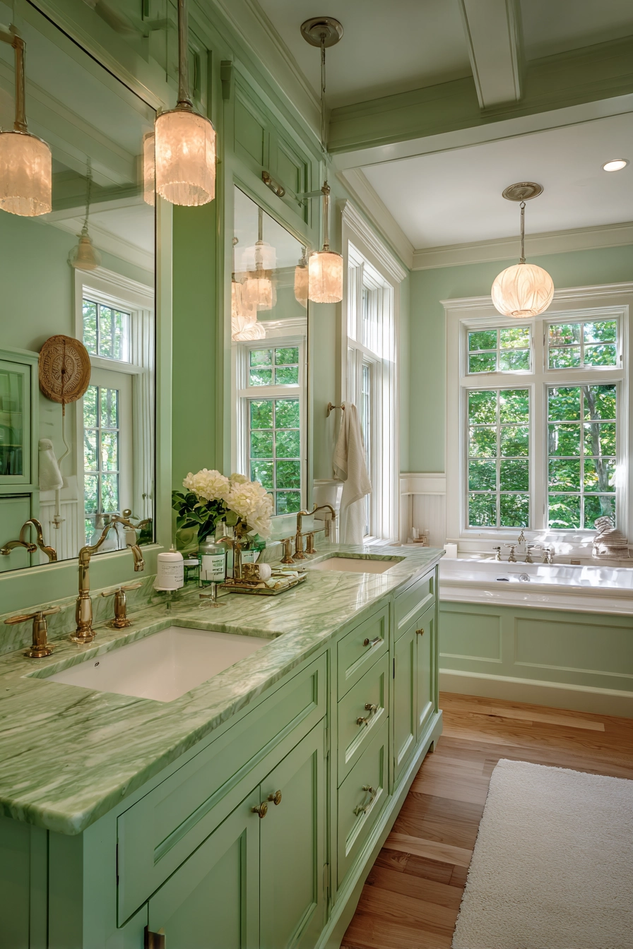 Light green bathroom 27