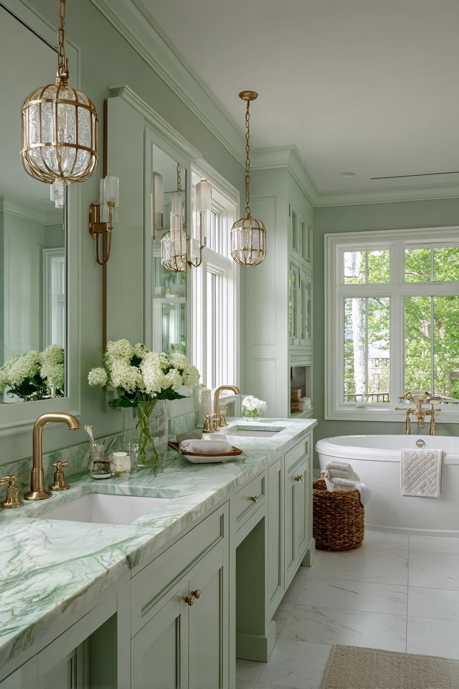Light green bathroom 28
