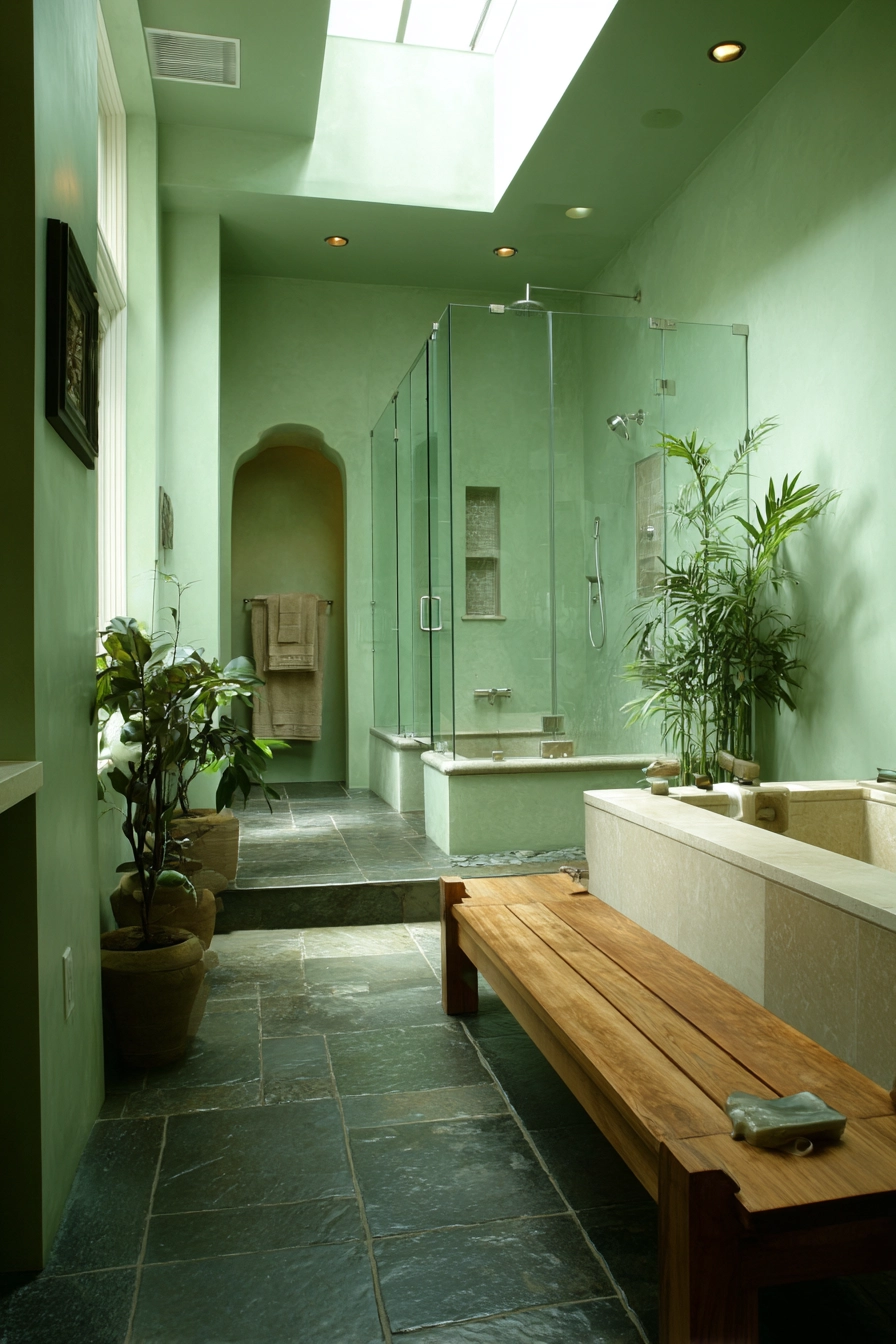 Light green bathroom 29