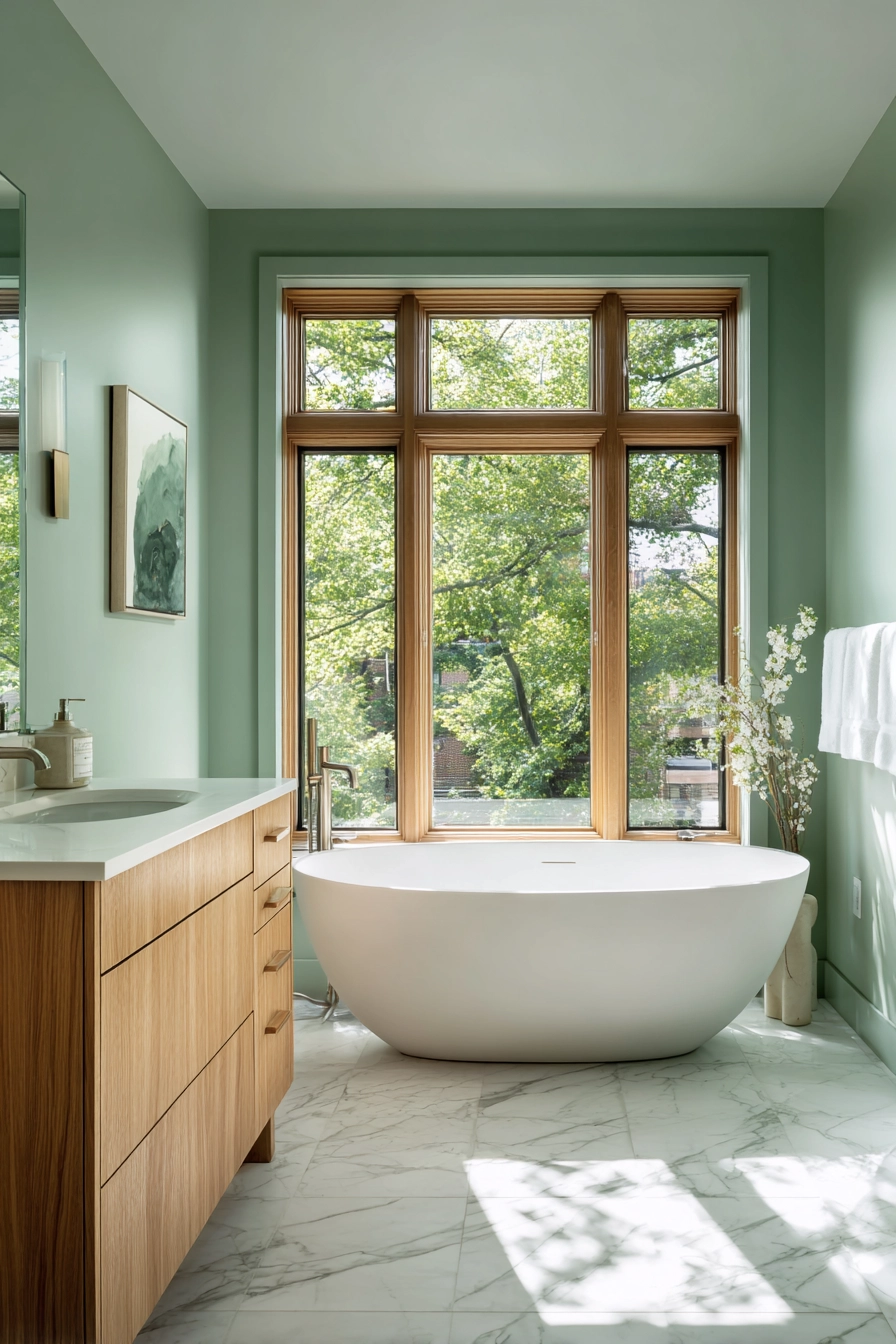 Light green bathroom 3