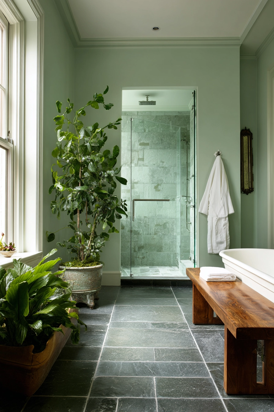 Light green bathroom 31