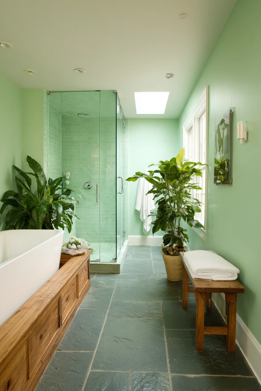 Light green bathroom 32