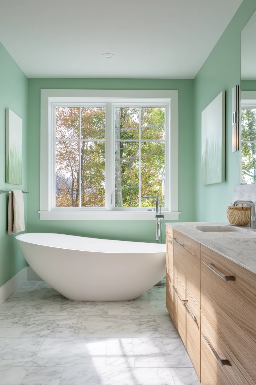 Light green bathroom 4