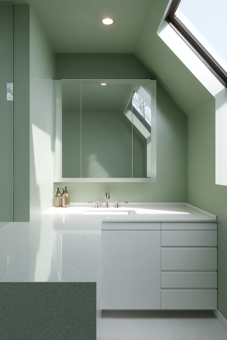 Light green bathroom 40