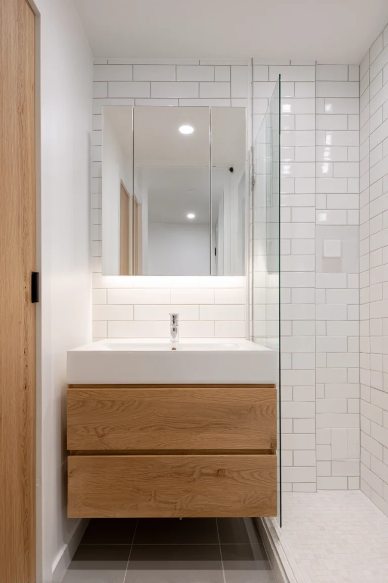 Narrow bathroom ideas 1