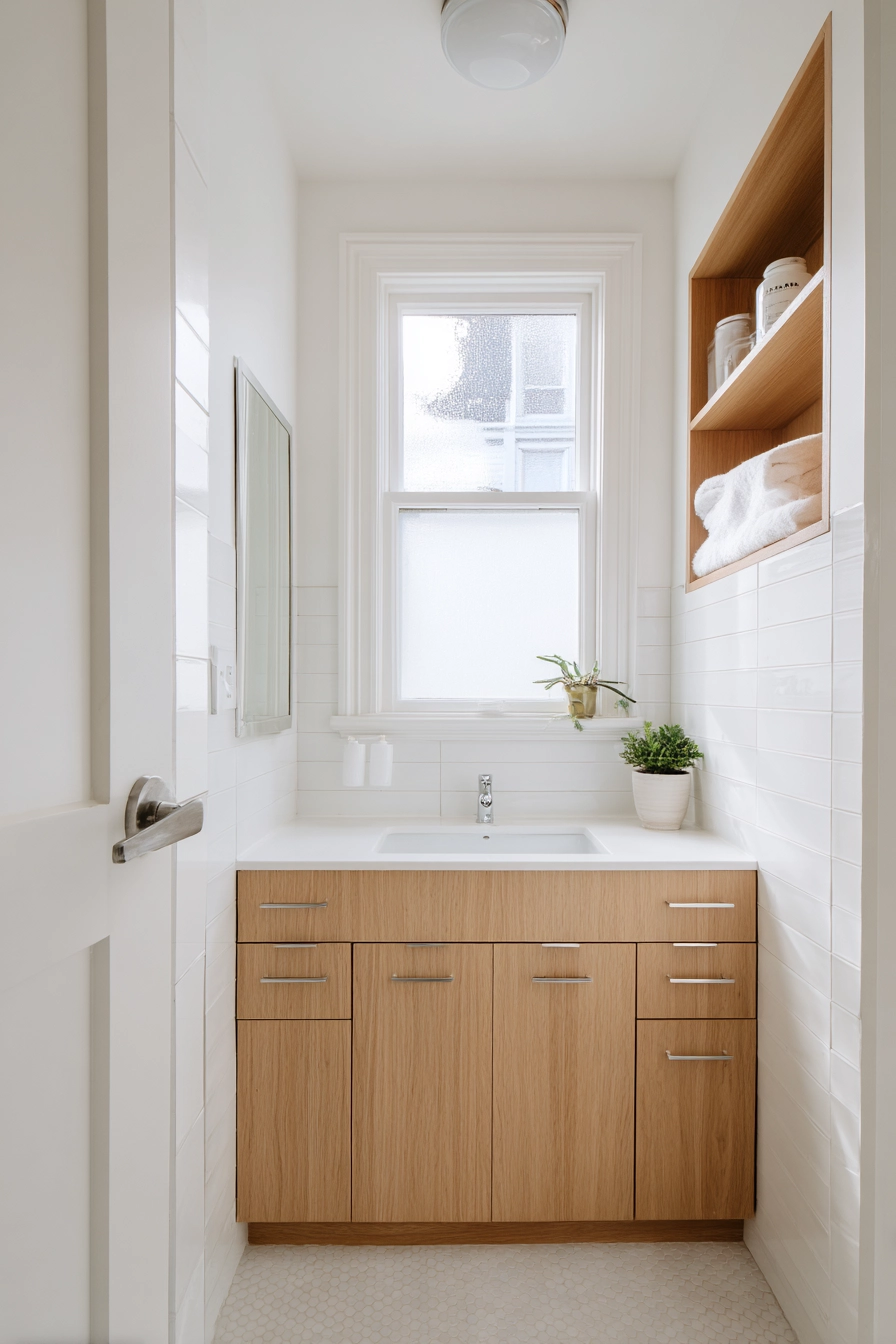Narrow bathroom ideas 13