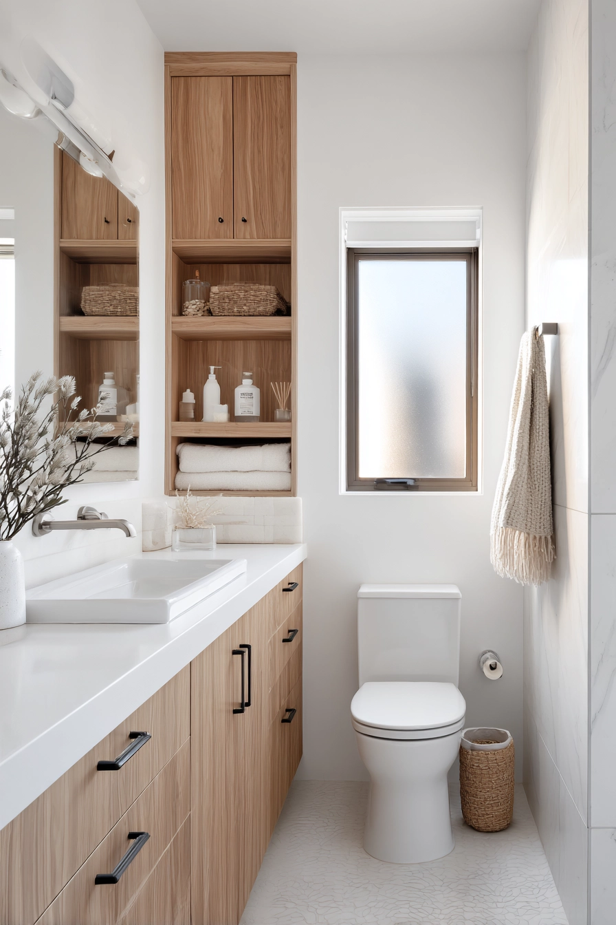 Narrow bathroom ideas 14