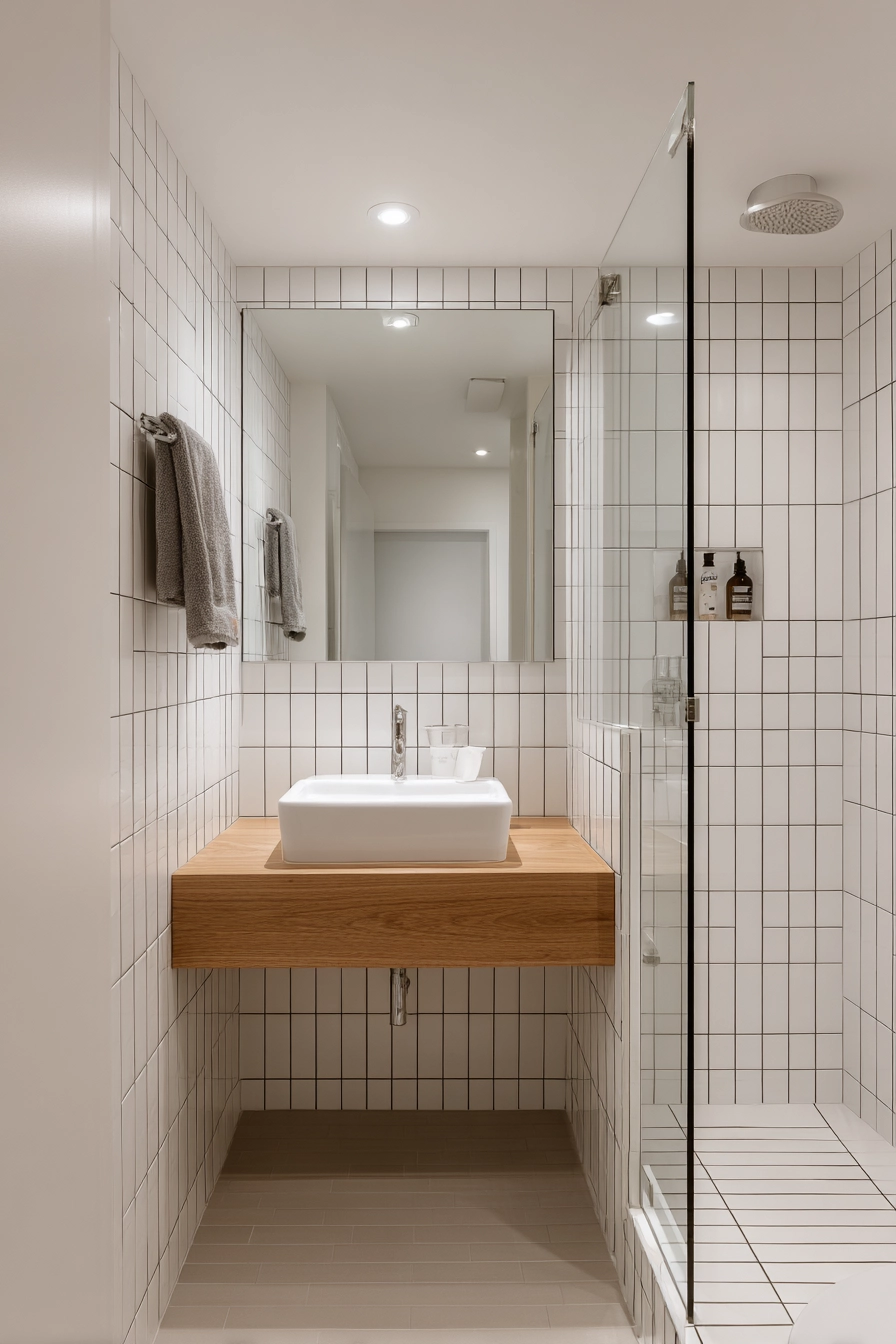 Narrow bathroom ideas 3