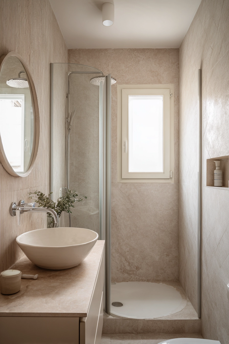 Narrow bathroom ideas 7