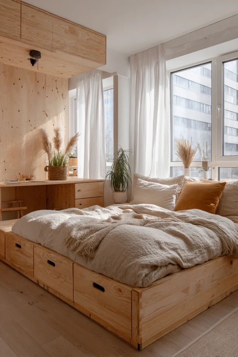 Space saving furniture bedroom 1
