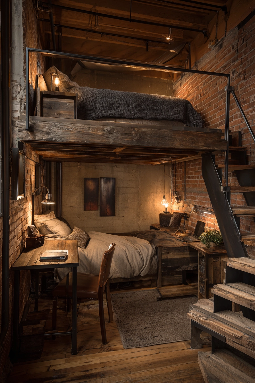 Space saving furniture bedroom 12