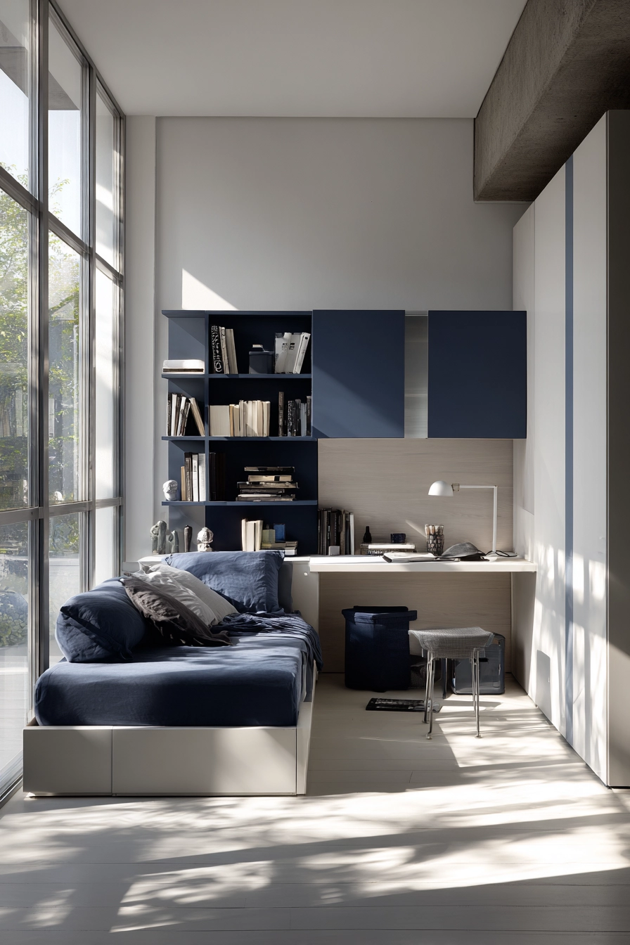 Space saving furniture bedroom 19