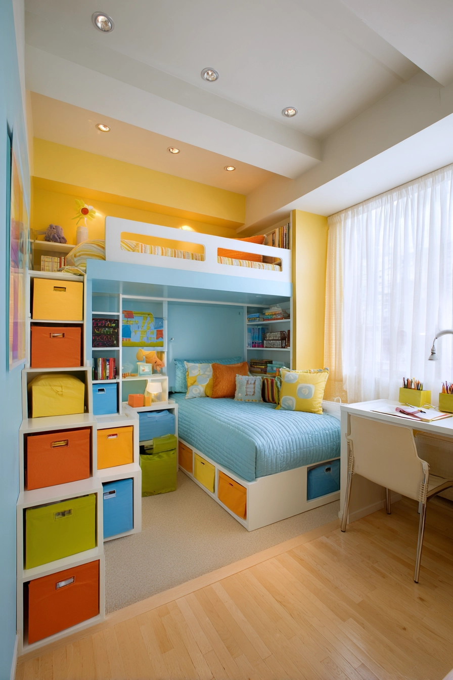 Space saving furniture bedroom 29