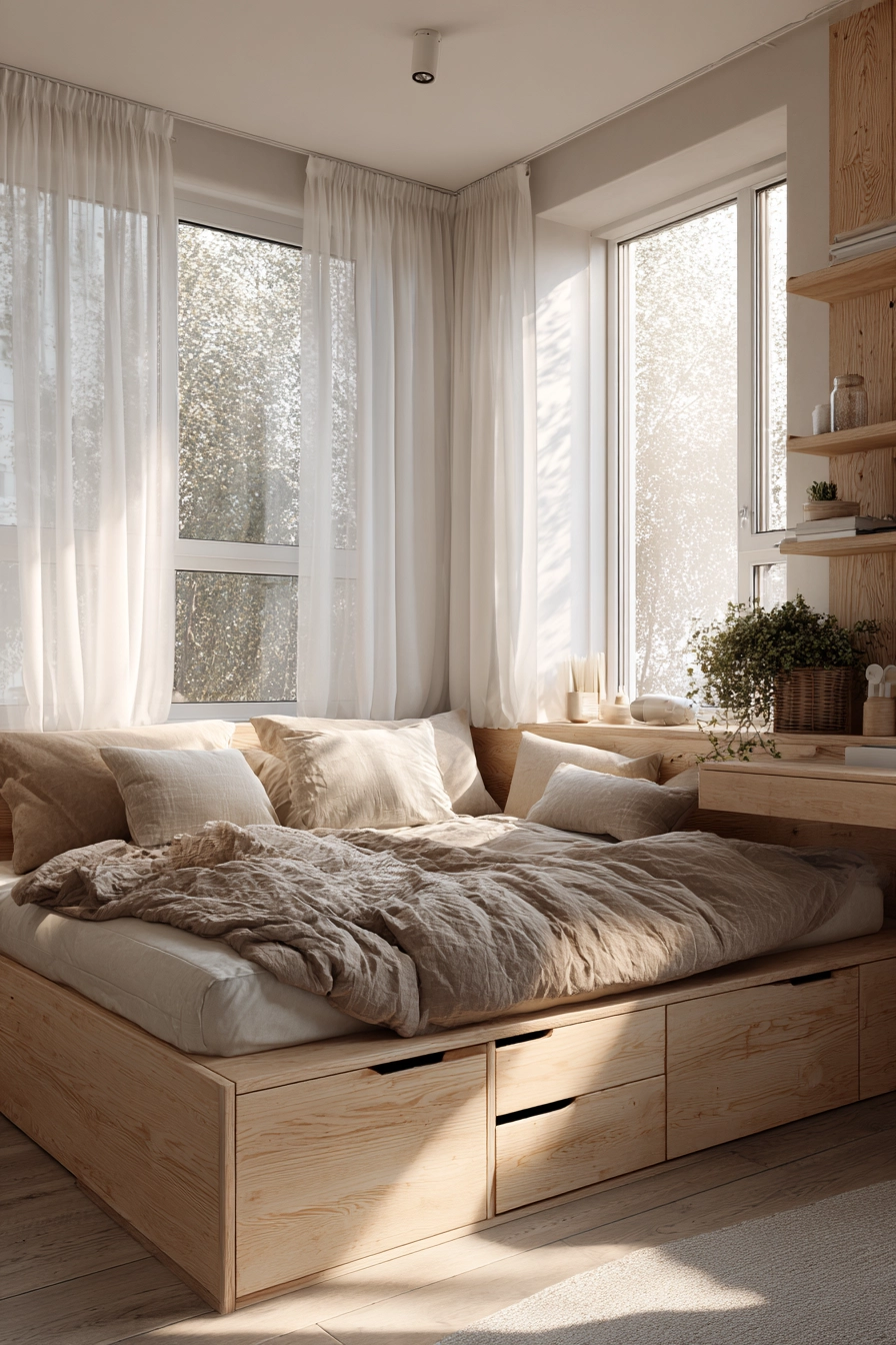 Space saving furniture bedroom 3