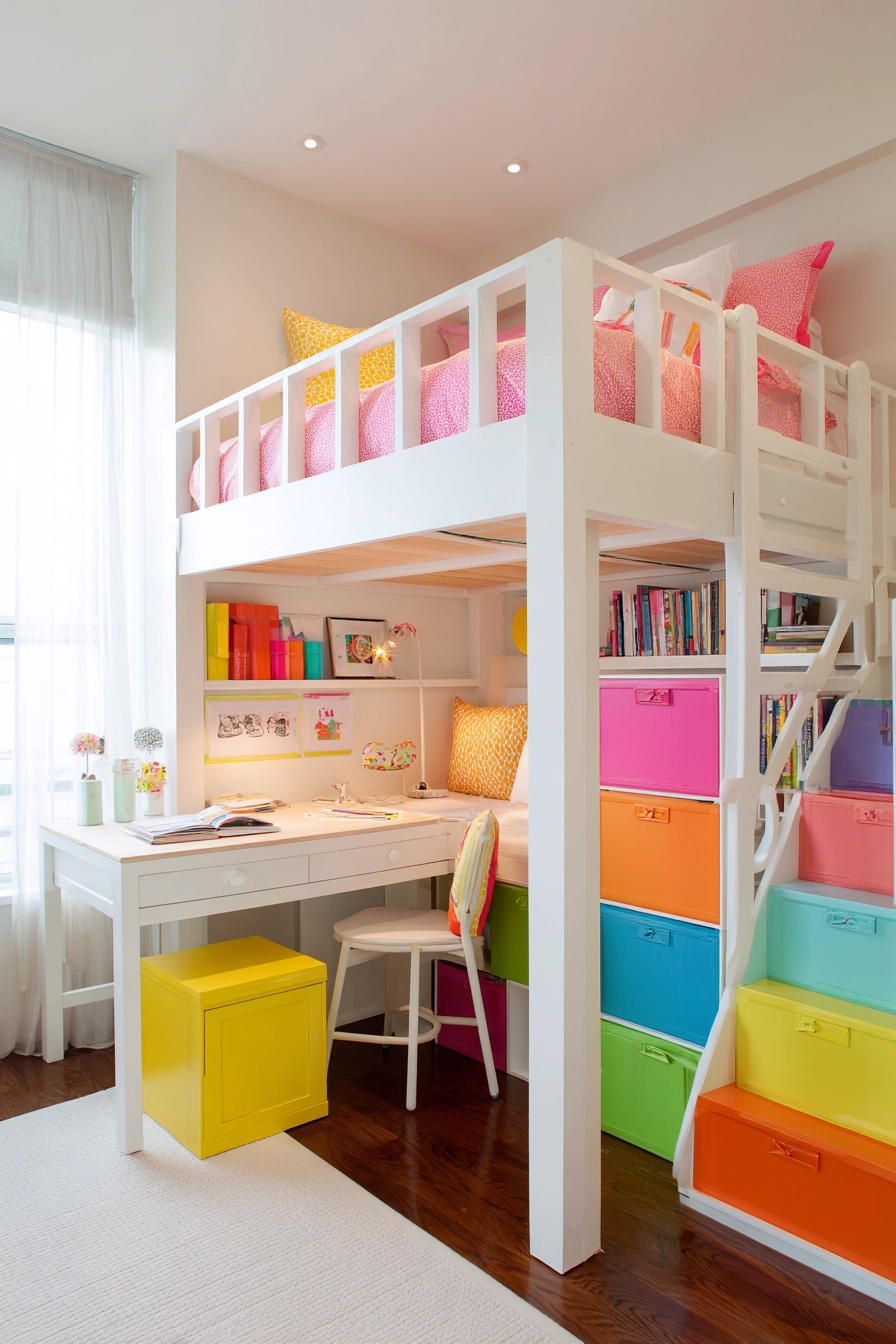 Space saving furniture bedroom 32