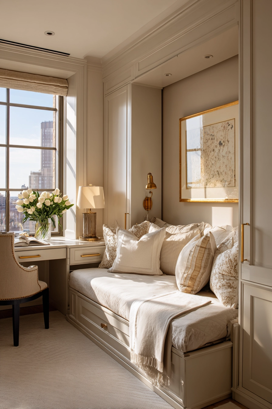 Space saving furniture bedroom 34