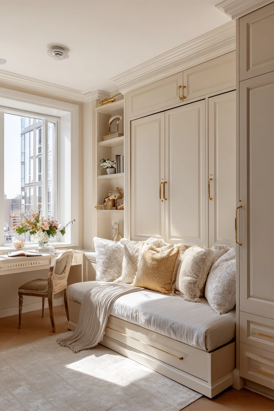 Space saving furniture bedroom 35