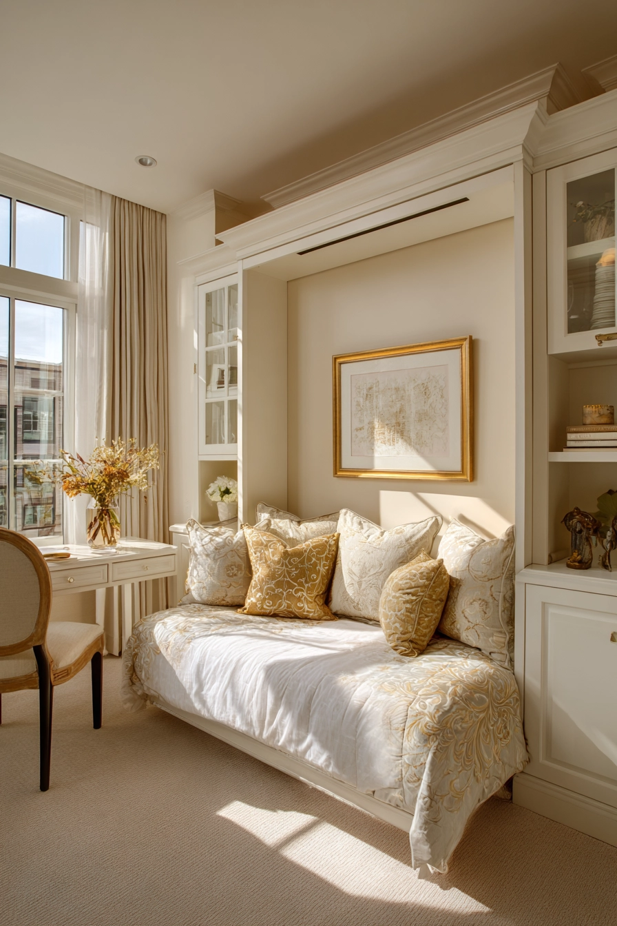 Space saving furniture bedroom 36