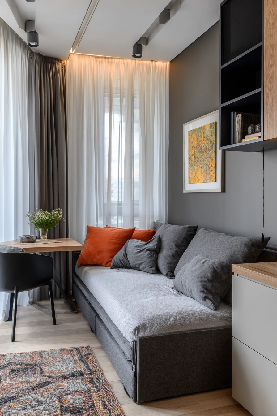 Space saving furniture bedroom 37