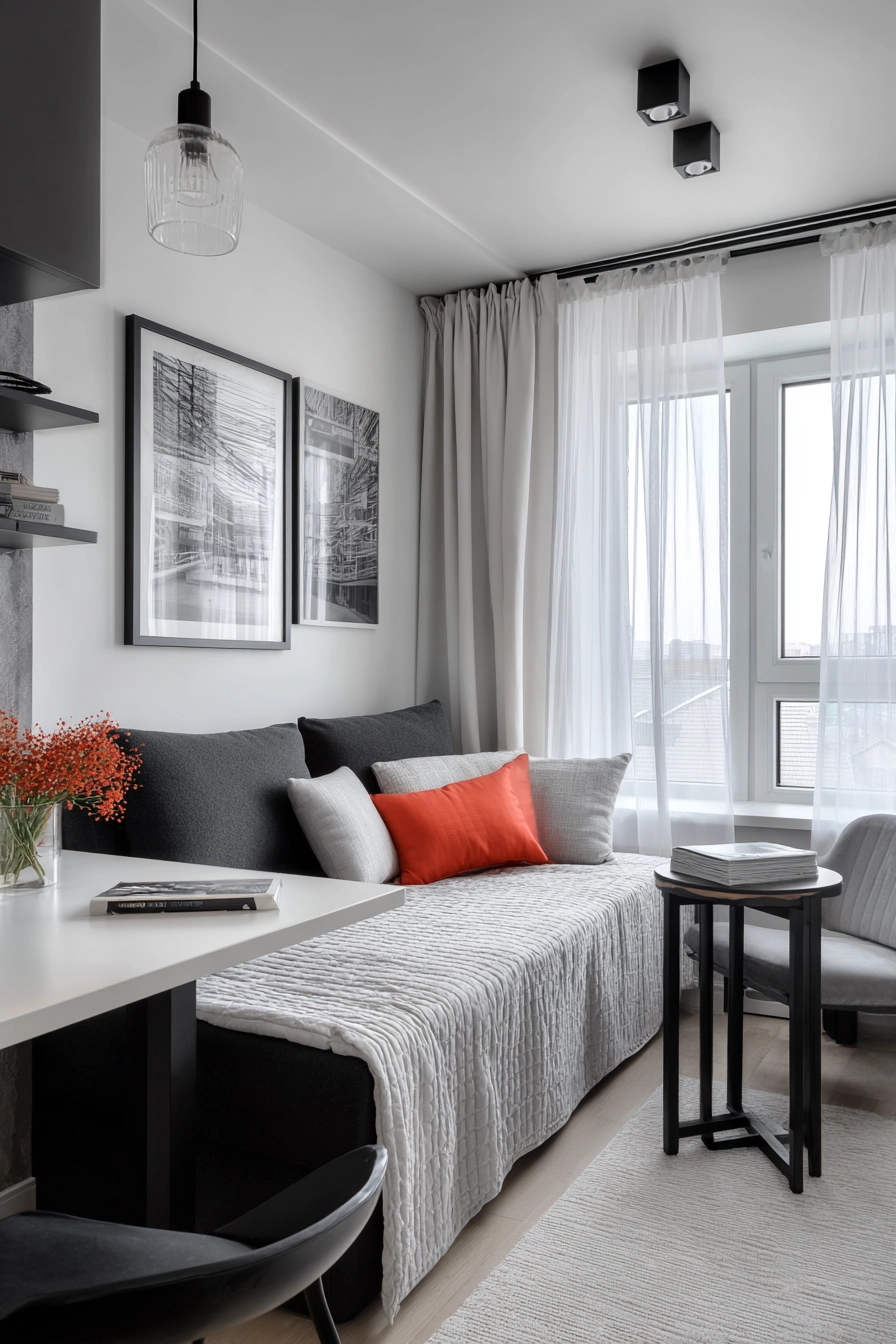 Space saving furniture bedroom 38