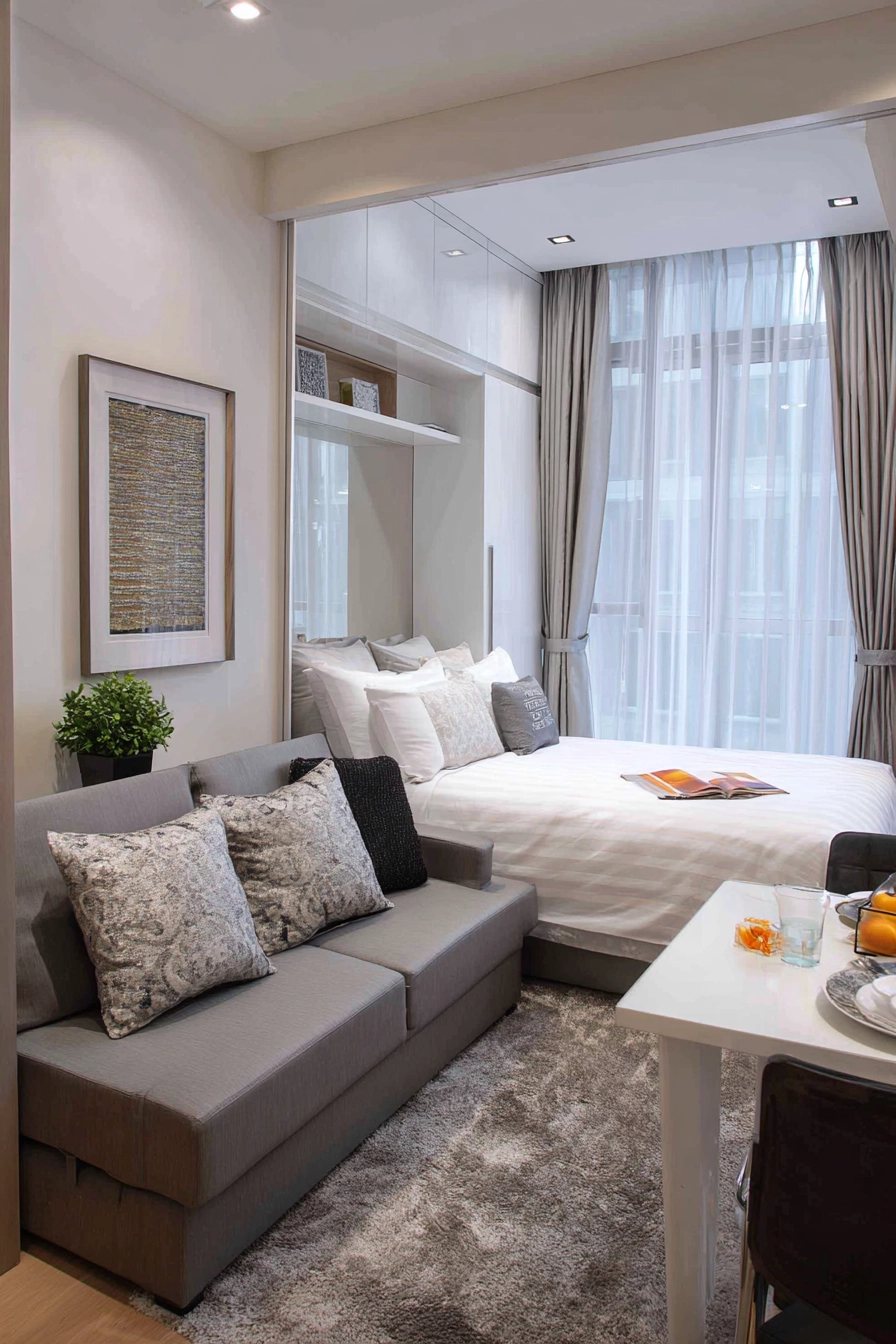 Space saving furniture bedroom 39