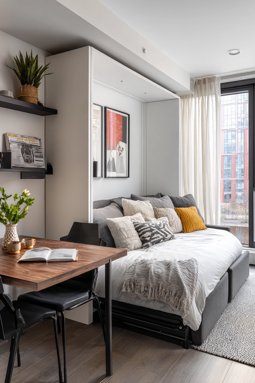 Space saving furniture bedroom 40