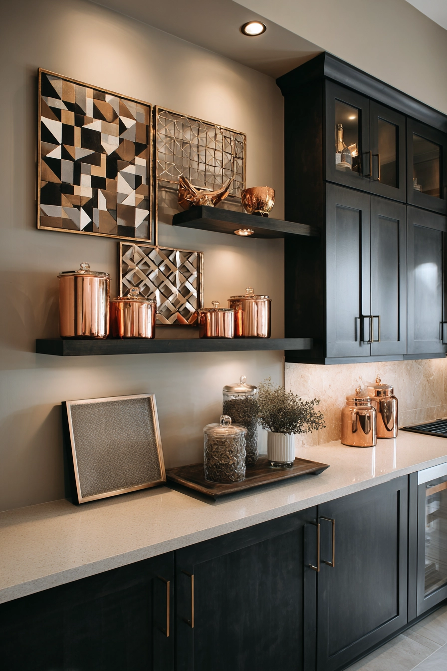 above kitchen cabinet decor ideas 18