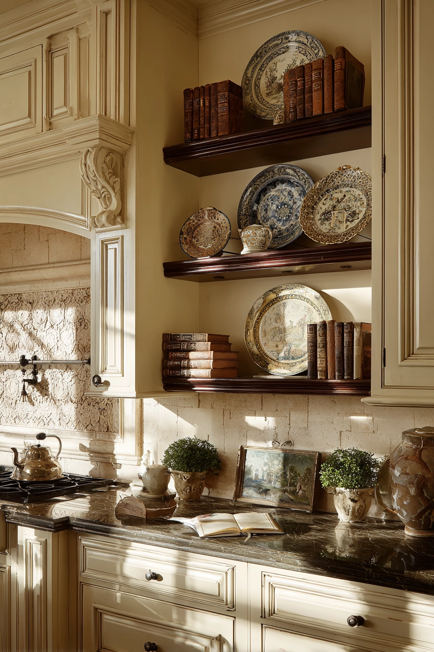 above kitchen cabinet decor ideas 25