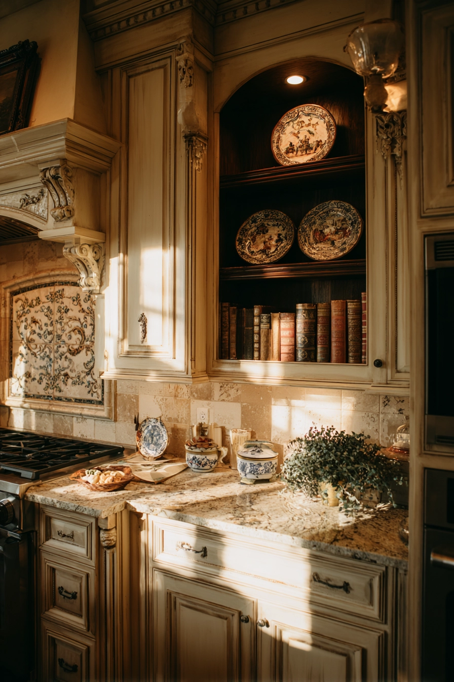 above kitchen cabinet decor ideas 26