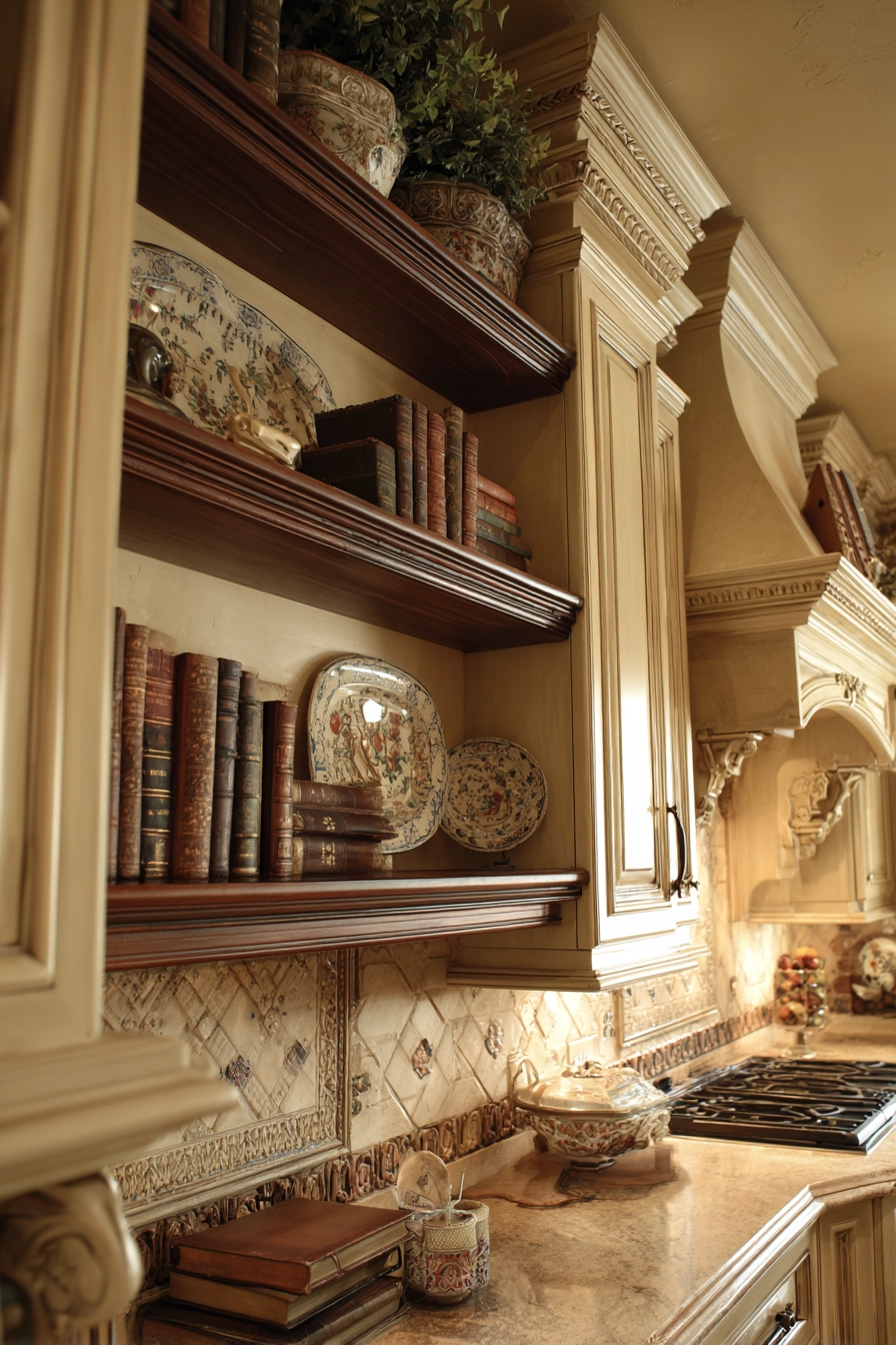 above kitchen cabinet decor ideas 27