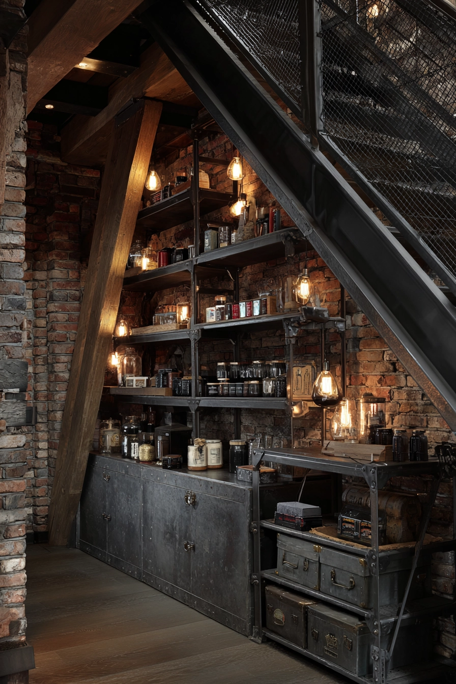 attic storage shelves 22