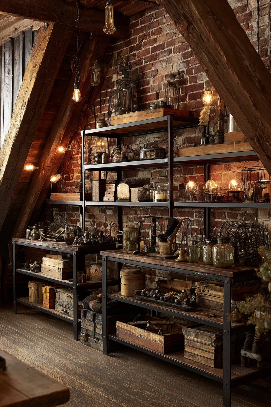 attic storage shelves 23