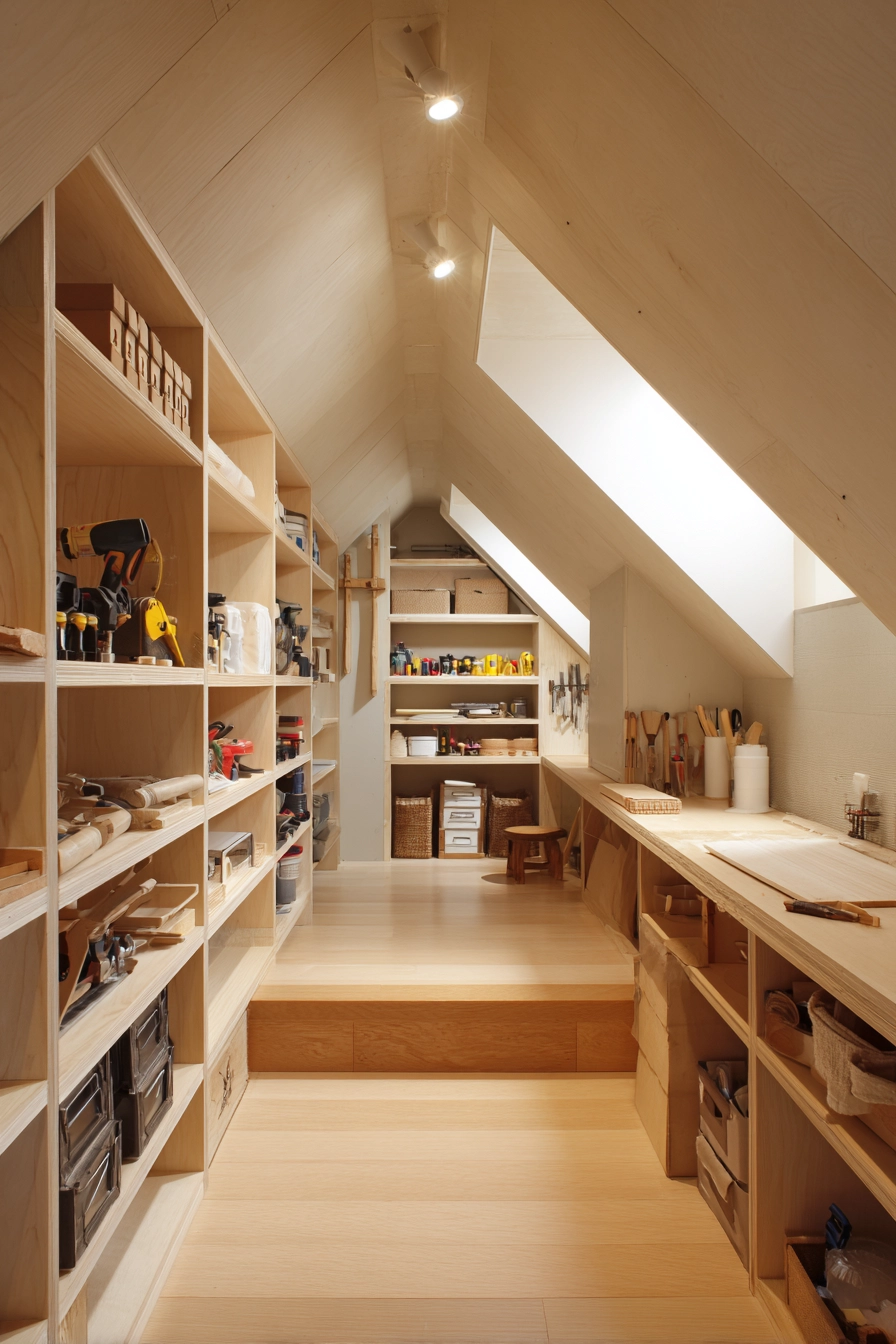 attic storage shelves 29