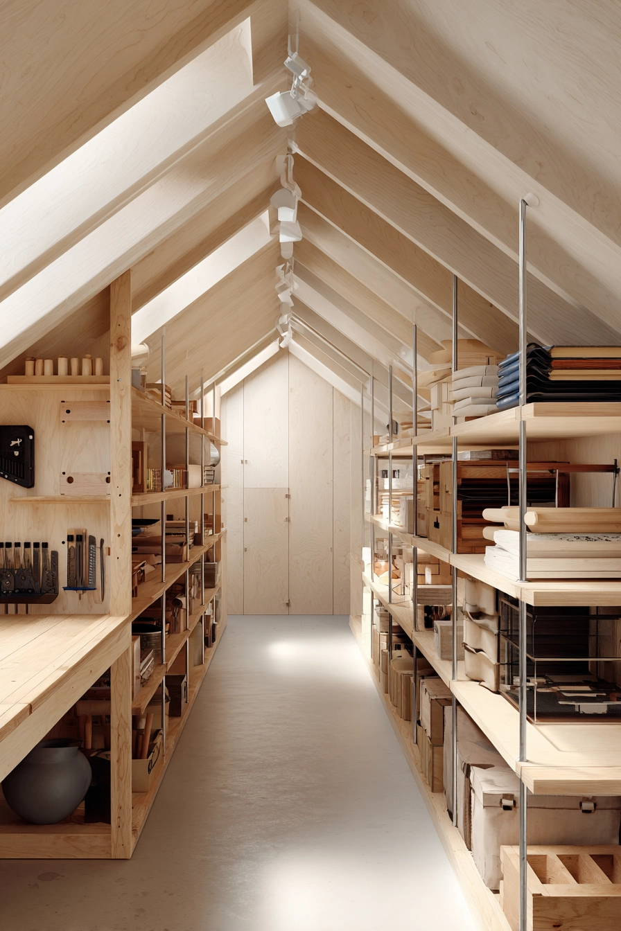 attic storage shelves 31