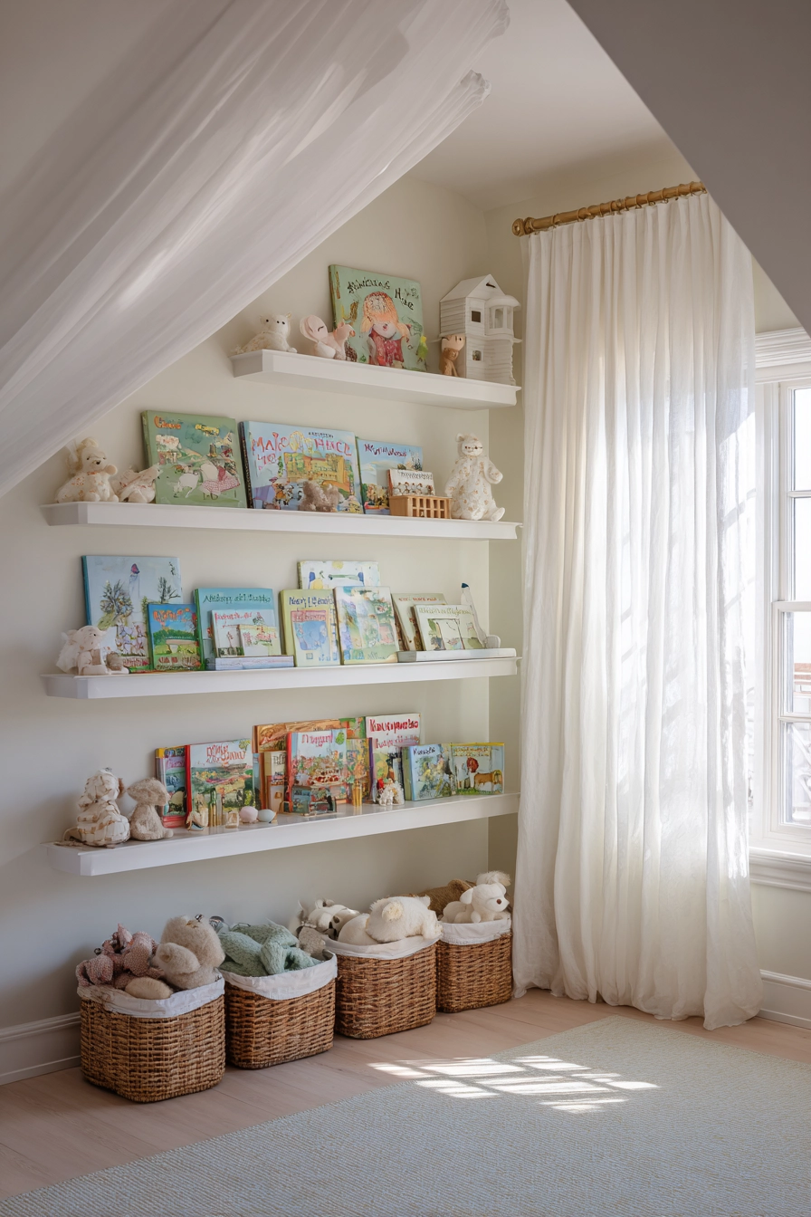 attic storage shelves 34