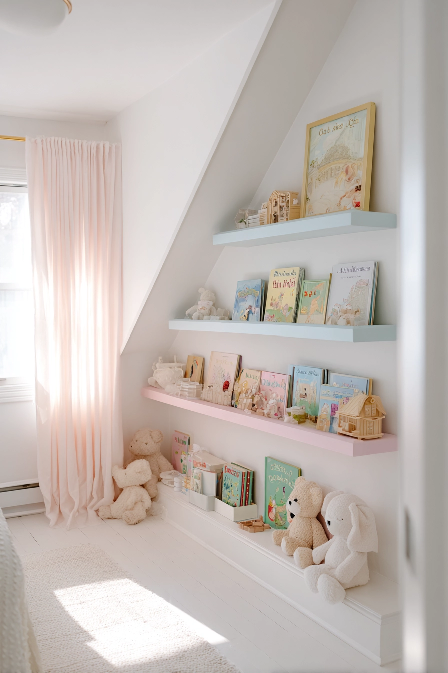 attic storage shelves 36